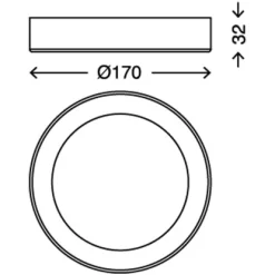 Briloner LED-Decken-& Wandlampe Fire Weiß Ø 17 Cm -Lampe Geschäft 002707361350 1675 102020 6