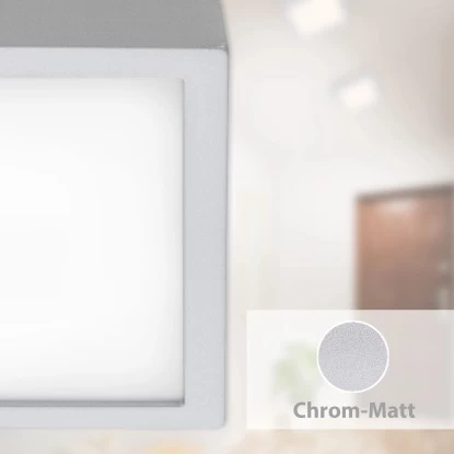 Briloner LED-Decken-& Wandlampe Fire Chrom Matt 21 W Neutralw. 30x30cm 6 Briloner LED-Decken-& Wandlampe Fire Chrom Matt 21 W Neutralw. 30x30cm – Bild 6