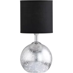 Wofi Tischleuchte Carmen Silber 2-flammig