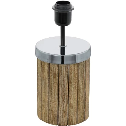 Eglo Tischleuchte Thornwill Holz Chrom 1 Eglo Tischleuchte Thornwill Holz Chrom