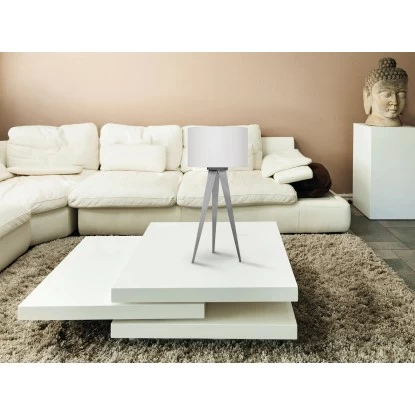 Näve Tischleuchte 3-Bein Tripod Weiß Matt 61,5 Cm 4 Näve Tischleuchte 3-Bein Tripod Weiß Matt 61,5 Cm – Bild 4