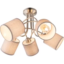 Globo Deckenleuchte PACO Nickel Matt