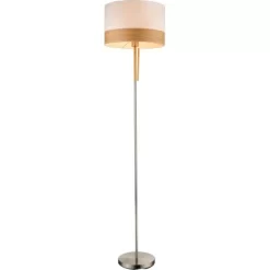 Globo Stehleuchte CHIPSY Nickel Matt-Beige