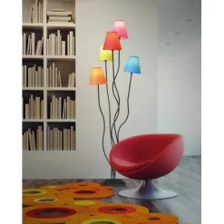 Näve Stehleuchte 5-flammig Colori Bunt