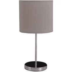 Näve Tischleuchte New York Grau-Chrom -Lampe Geschäft 2872125 3065 3112016 D02