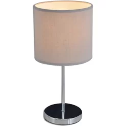 Näve Tischleuchte New York Grau-Chrom -Lampe Geschäft 2872125 3065 3112016 D03