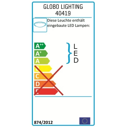 Globo LED-Deckenleuchte Mit Kristallen EEK: A 2 Globo LED-Deckenleuchte Mit Kristallen EEK: A – Bild 2
