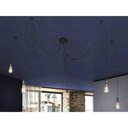 Globo Pendelleuchte MARACANA Metall Schwarz