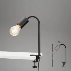 Briloner Klemmleuchte Krampo Schwarz -Lampe Geschäft 4002707403487 1675 6