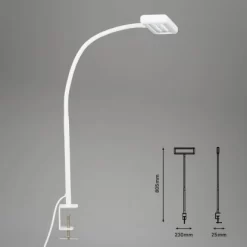 Brilo LED-Klemmleuchte Trasna Weiß -Lampe Geschäft 4002707408123 1675 7