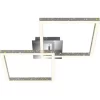 Brilo LED-Deckenleuchte Frame 20 W Alu-Chrom
