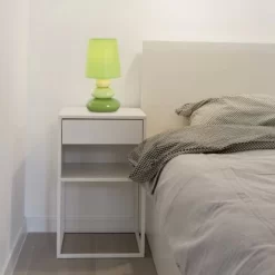 Näve Tischleuchte Stoney Keramik Grün 31 Cm