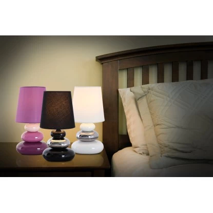 Näve Tischleuchte Stoney Keramik Weiß 31 Cm 6 Näve Tischleuchte Stoney Keramik Weiß 31 Cm – Bild 6