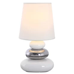 Näve Tischleuchte Stoney Keramik Weiß 31 Cm 11 Näve Tischleuchte Stoney Keramik Weiß 31 Cm -Lampe Geschäft 4003222775011 3065 CU 05