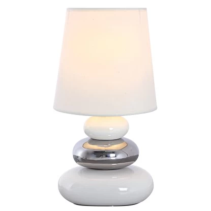 Näve Tischleuchte Stoney Keramik Weiß 31 Cm 5 Näve Tischleuchte Stoney Keramik Weiß 31 Cm – Bild 5