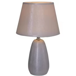 Näve Tischleuchte Simply Ceramics Aus Keramik 37 Cm Silber