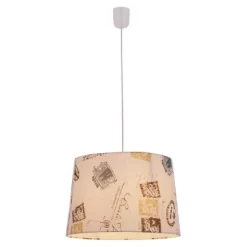 Näve Pendelleuchte Print Textil -Lampe Geschäft 4003222872239 3065 CU 05