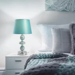 Näve Tischleuchte Araga Aus Keramik 36 Cm Türkis -Lampe Geschäft 4003222880142 3065 04