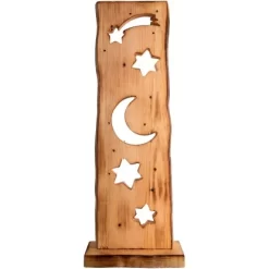 Näve LED-Design-Tischleuchte Holz Mond Und Sterne 60 Cm -Lampe Geschäft 4003222883556 3065 S 01