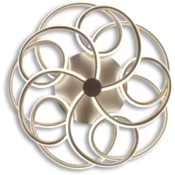 Näve LED-Deckenleuchte Rizado Satin-NickelØ 57 Cm -Lampe Geschäft 4003222885390 3065 CU 05