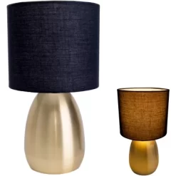 Näve Tischleuchte Aurum Gold-Schwarz 33 Cm 14 Näve Tischleuchte Aurum Gold-Schwarz 33 Cm -Lampe Geschäft 4003222885482 3065 CU 07