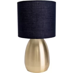 Näve Tischleuchte Aurum Gold-Schwarz 33 Cm