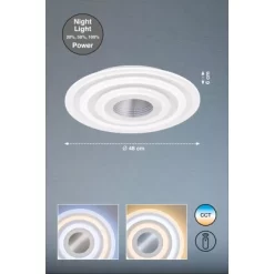 Fischer & Honsel LED-Deckenleuchte Lucci Weiß Ø 48 Cm -Lampe Geschäft 4003694209779 1546 VM 09