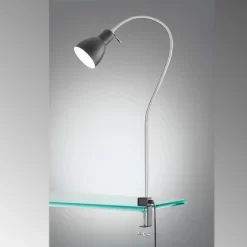 Fischer & Honsel Klemmleuchte Lolland 1-flammig Schwarz/Nickel -Lampe Geschäft 4003694303026 1546 A 10