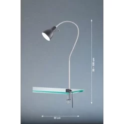 Fischer & Honsel Klemmleuchte Lolland 1-flammig Schwarz/Nickel -Lampe Geschäft 4003694303026 1546 VM 09