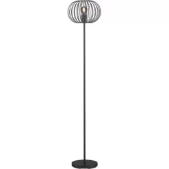 Fischer & Honsel Stehleuchte Mocca 1-flammig Schwarz