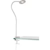 Fischer & Honsel LED-Klemmleuchte Jax Nickelfarben 40-80 Cm