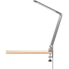 Fischer & Honsel LED-Klemmleuchte Geri Grau/Weiß 38 Cm