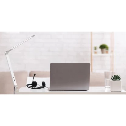 Fischer & Honsel LED-Klemmleuchte Geri Aluminiumfarben/Weiß 38 Cm 2 Fischer & Honsel LED-Klemmleuchte Geri Aluminiumfarben/Weiß 38 Cm – Bild 2