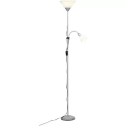 Brilliant LED-Deckenfluter Spari Mit Lesearm Silber Und Weiß -Lampe Geschäft 4004353254666 4731 CU 02