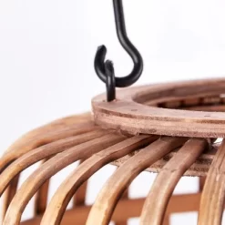 Brilliant Tischleuchte Woodrow Mit Tragegriff Ø 21,5 Cm Hellbraun -Lampe Geschäft 4004353357428 4731 CU 04