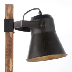 Brilliant Tischleuchte Decca Schwarz Und Holz -Lampe Geschäft 4004353361500 4731 CU 10