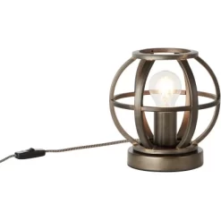 Brilliant Tischleuchte Basia Schwarz Stahl -Lampe Geschäft 4004353379536 4731 CU 03
