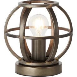 Brilliant Tischleuchte Basia Schwarz Stahl -Lampe Geschäft 4004353379536 4731 S 01