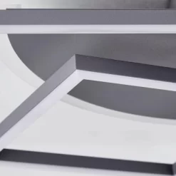 Brilliant LED-Deckenleuchte Zorg 3000 Kelvin Grau -Lampe Geschäft 4004353390463 1079 7