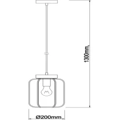 Brilliant Pendelleuchte Tosh 1-flammig Holz Und Schwarz Korund -Lampe Geschäft 4004353395338 4731 VM 18