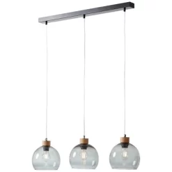 Brilliant Pendelleuchte Imagos 3-flammig Metall-Glas Schwarz -Lampe Geschäft 4004353396496 1079 5
