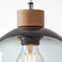 Brilliant Pendelleuchte Imagos 3-flammig Metall-Glas Schwarz -Lampe Geschäft 4004353396496 1079 7