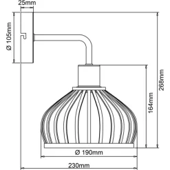 Brilliant Wandleuchte Norah Schwarz Und Natur -Lampe Geschäft 4004353409554 4731 CU 04