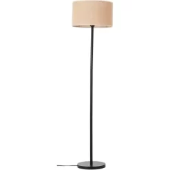 Brilliant Stehleuchte Aniela 1-flammig Schwarz Und Natur -Lampe Geschäft 4004353411861 4731 CU 02