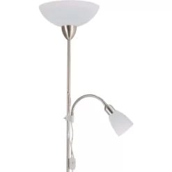 Deckenfluter Pienza Mit Leseleuchte Weiß