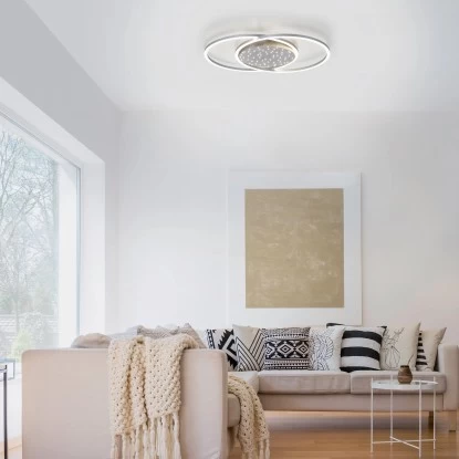 Paul Neuhaus LED-Deckenleuchte Yuki Stahlfarben 66,8 X 50 Cm 3 Paul Neuhaus LED-Deckenleuchte Yuki Stahlfarben 66,8 X 50 Cm – Bild 3