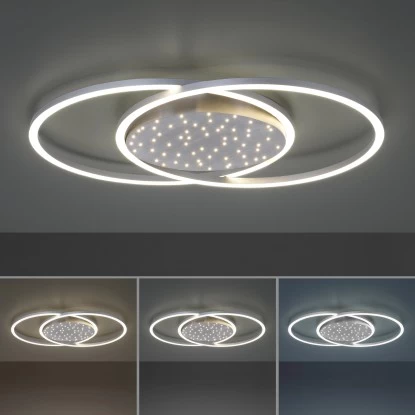 Paul Neuhaus LED-Deckenleuchte Yuki Stahlfarben 66,8 X 50 Cm 5 Paul Neuhaus LED-Deckenleuchte Yuki Stahlfarben 66,8 X 50 Cm – Bild 5