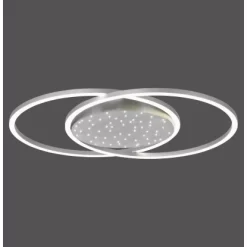 Paul Neuhaus LED-Deckenleuchte Yuki Stahlfarben 66,8 X 50 Cm