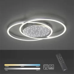 Paul Neuhaus LED-Deckenleuchte Yuki Stahlfarben 66,8 X 50 Cm 22 Paul Neuhaus LED-Deckenleuchte Yuki Stahlfarben 66,8 X 50 Cm -Lampe Geschäft 4012248358276 2426 13