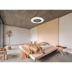 Reality LED-Deckenleuchte Harstad Integr. Ventilator Chrom 13 Reality LED-Deckenleuchte Harstad Integr. Ventilator Chrom -Lampe Geschäft 4017807461206 4546 07